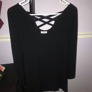 Black Cross Swing Dress XS - TOBI